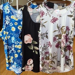Lularoe Tanks 3XL, Set of 3 without tags
